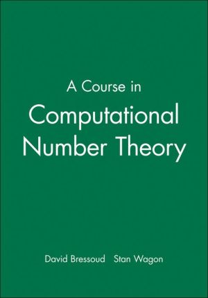 A Course in Computational Number Theory (WSE)