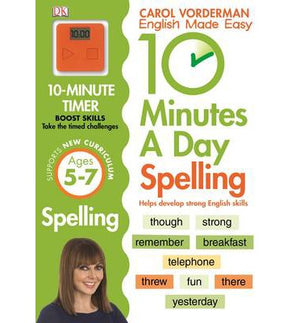 10 Minutes A Day Spelling, Ages 5-7 (Key Stage 1) : Supports the National Curriculum, Helps Develop Strong English Skills | ABC Books