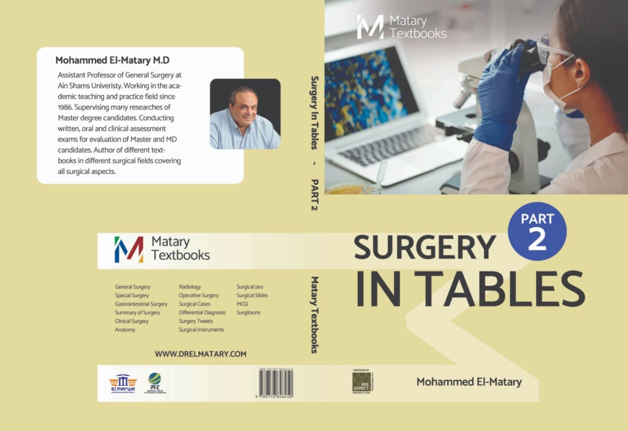 Matary Textbook Surgery in TABLES Part 2