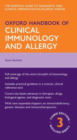 Oxford Handbook of Clinical Immunology and Allergy, 3e