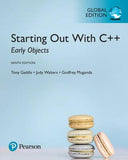 Starting Out with C++: Early Objects, Global Edition, 9e**