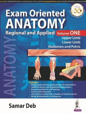 Exam Oriented Anatomy Regional and Applied (Volume 1) | ABC Books