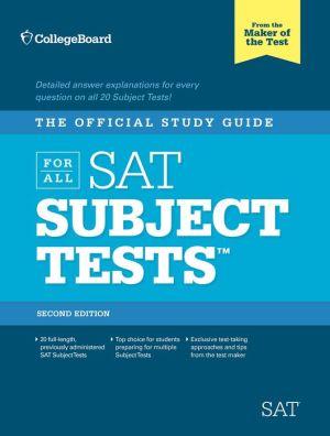 The Official Study Guide for ALL SAT Subject Tests, 2nd Edition | ABC Books