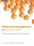 Medicines management for nursing practice: Pharmacology, patient safety, and procedures