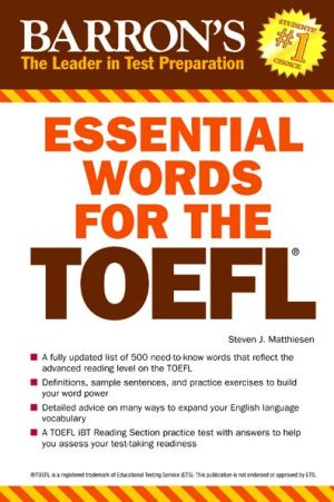 Essential Words for the TOEFL: Test of English as a Foreign Language | ABC Books