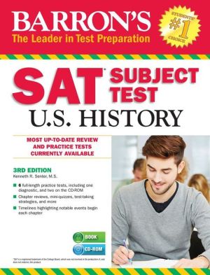 Barron's SAT Subject Test: U.S. History W/CD-ROM, 3rd Edition